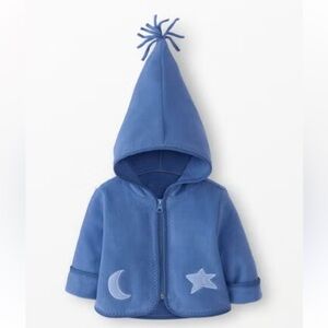 Hanna Andersson Baby Fleece Jacket Moon & Stars 3-6 months NWOT